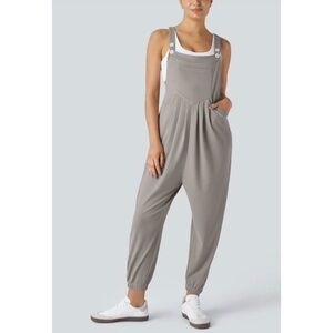 Halara Waffle Jogger Overall Romper Jumpsuit NWT